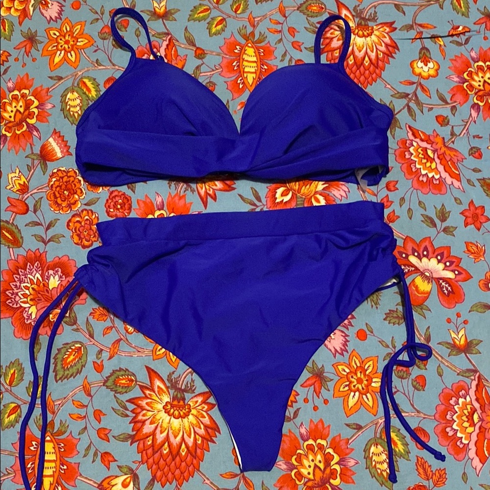 Vibrant Blue Bikini Set